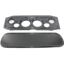 1969-70 Mercury Cougar 6-Gauge Dash Panel; (2) 3-3/8" (4) 2-1/16" Holes; Carbon Fiber