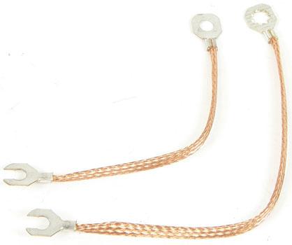 1963-66 Chevy II, Nova; Ground Strap Set; 6 Cylinder; 194ci, 230ci; Pair