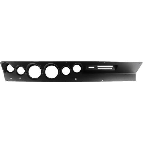 1967-69 Dodge Dart; 6-Gauge Dash Panel; (2) 3-3/8" (4) 2-1/16" Holes; w/ AC Controls; Black
