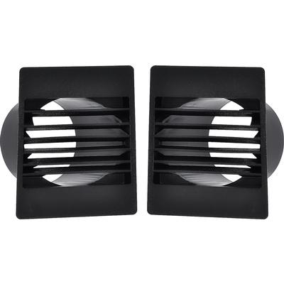 1967-76 Dodge, Plymouth A Body; Dash Vents; Black; Pair