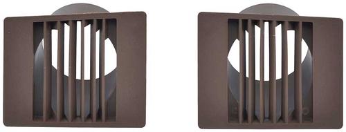 1967-76 Dodge, Plymouth A Body; Dash Vents; Brown; Pair
