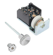1963-64 Plymouth A/B-Body; Headlamp Switch Assembly; 7 Terminals Plus Ground; With 1-1/4" Rheostat