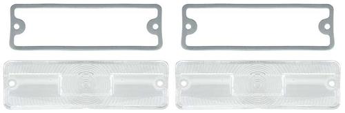 1969 Dodge Dart; Park Lamp Lens and Gasket Set; 4 Piece Set