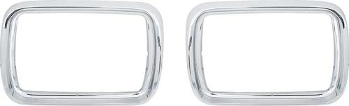 1967 Plymouth Barracuda Park Lamp Bezels; Pair