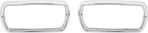 1969 Plymouth Barracuda Park Lamp Bezels; Pair