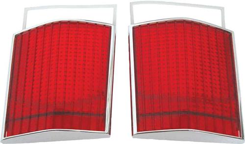 1967 Dodge Dart; Tail Lamp Lens with Gaskets; Pair