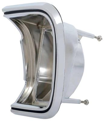 1967 Plymouth Barracuda; Tail Lamp Bezel; with Gasket; LH Drivers Side