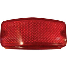 1966 Plymouth Valiant; Tail Lamp Reflector Lens; Red Reflector; Middle; LH Drivers Side