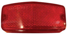 1966 Plymouth Valiant; Tail Lamp Reflector Lens; Red Reflector; Middle; RH Passenger Side