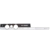 1967 Barracuda Rallye Instrument Bezel; with AC;  Black And Silver