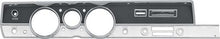 1967 Barracuda Rallye Instrument Dash Bezel; without AC;  Black And Silver