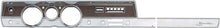 1967 Barracuda Rallye Instrument Bezel; with AC;  Woodgrain and Silver