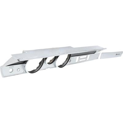 1968-69 Barracuda Rallye Instrument Bezel; without AC; Silver and Black