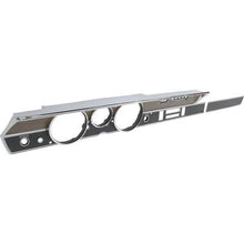 1970 Duster/Dart Rallye Dash Instrument Bezel Set; with AC;  Woodgrain & Black