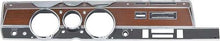 1970 Duster/Dart Rallye Dash Instrument Bezel Set; without AC;  Woodgrain & Black