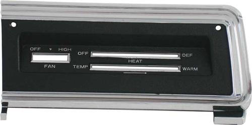 1967-69 Dart Dash Heater Control Bezel; without AC