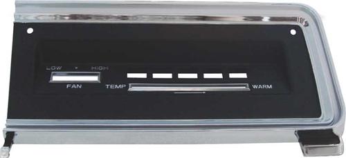 1967-69 Dodge Dart Heater Control Bezel; with Air Conditioning