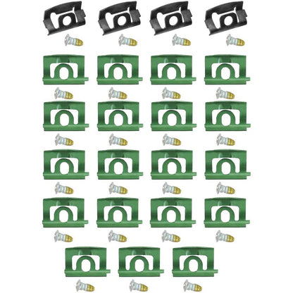 MA9867B - 1968-76 Dodge Dart, Plymouth Scamp; Front Windshield Molding Clip Set; 23 Piece Set