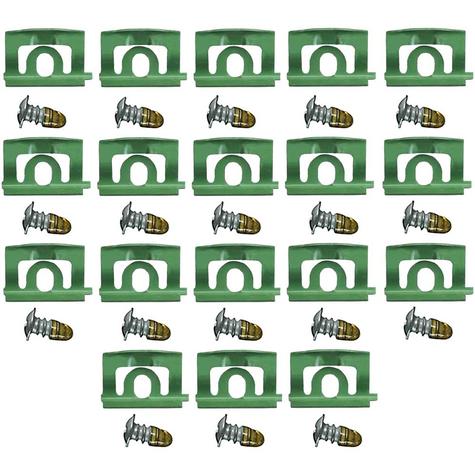 MA9871B - 1968-69 Plymouth Barracuda; Rear Window Molding Clip Set; Coupe, Hardtop; 18-Piece Set