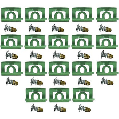 MA9871B - 1968-69 Plymouth Barracuda; Rear Window Molding Clip Set; Coupe, Hardtop; 18-Piece Set