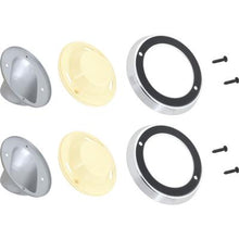 1964-66 Chrysler, Dodge, Plymouth; Dome Lamp Assembly; Bezels, Lenses, Bases; 6 Piece Set