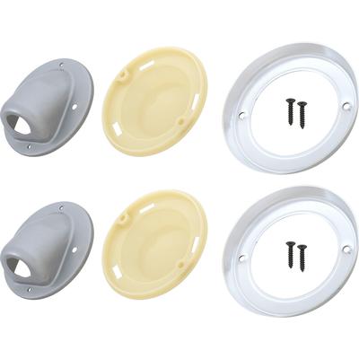 1964-66 Chrysler, Dodge, Plymouth; Dome Lamp Assembly; Bezels, Lenses, Bases; 6 Piece Set