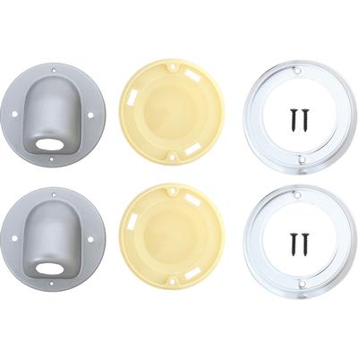 1964-66 Chrysler, Dodge, Plymouth; Dome Lamp Assembly; Bezels, Lenses, Bases; 6 Piece Set