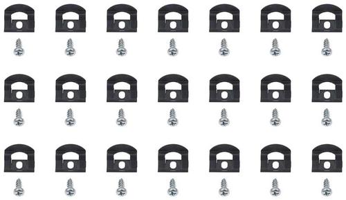 MB1166 - 1969-70 Dodge, Plymouth B-Body; Rear Window Molding Clip Set; 2 Door Hardtop, Coupe; 21-Piece Set