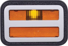 1971 Dodge Charger, R/T, Super Bee, 500; Front Side Marker Assembly; Amber; with Bezel