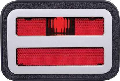 1971 Dodge Charger, R/T, Super Bee, 500; Front Side Marker Assembly; Red; with Bezel