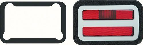 1971 Dodge Charger, R/T, Super Bee, 500; Front Side Marker Assembly; Red; with Bezel