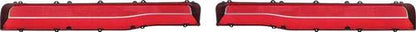 1969-70 Dodge Charger Tail Lamp Lens Set; with Horizontal Silver Accent Stripe; Pair