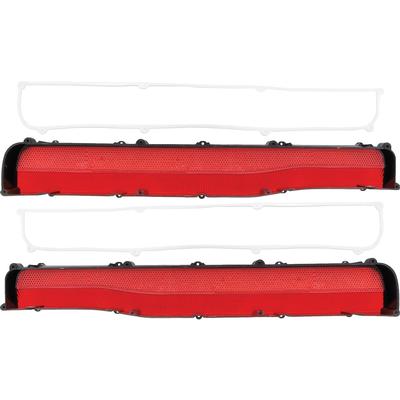 1969-70 Dodge Charger Tail Lamp Lens Set; with Horizontal Silver Accent Stripe; Pair