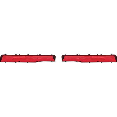 1970 Charger Tail Lamp Lens Set with Reflector; without Silver Accent; Pair
