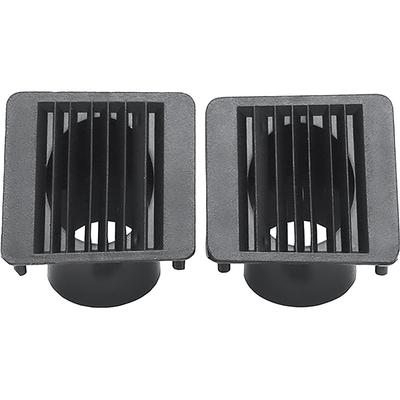 1968-70 Dodge, Plymouth B Body; Dash Vents; Black; Pair