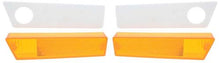 1970 Charger, Coronet; Front Side Marker Lens and Gasket Set ; Amber; Pair