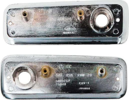 1970 Dodge Charger Rear Side Marker Bezels; Pair