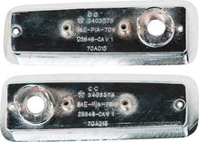 1970 Dodge Coronet Rear Side Marker Bezels; Pair