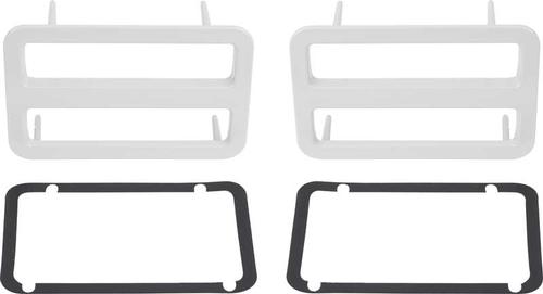 1971 Dodge Charger Front Side Marker Bezels; Pair