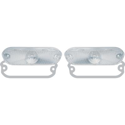 1965, 1967 Plymouth B-Body Park Lamp Lens; with Gaskets; Pair