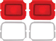 1964 Dodge Polara; Tail Lamp Lenses; with Gaskets; Pair