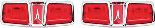 1964 Plymouth Fury Tail Lamp Lenses; wish Gaskets; Pair