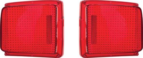 1969 Plymouth GTX / Sport Satellite Tail Lamp Lenses; with Gaskets; Pair