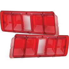 1971 Plymouth Road Runner, GTX, Satellite; Tail Lamp Lenses; without Black Trim; Pair