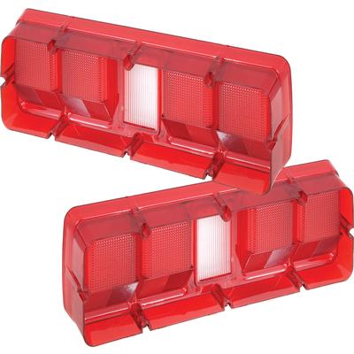 1971 Plymouth Road Runner, GTX, Satellite; Tail Lamp Lenses; without Black Trim; Pair