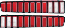 1973-74 Dodge Charger; Tail Lamp Lens Set; With Silver Accent Paint; Pair