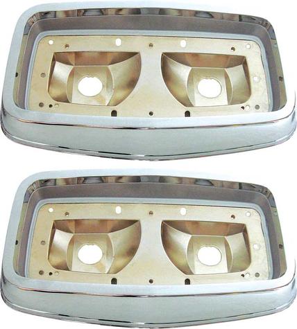1964 Plymouth B-Body Tail Lamp Housings; Pair