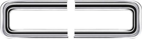1966-67 Dodge Charger; Tail Lamp Bezels; Pair
