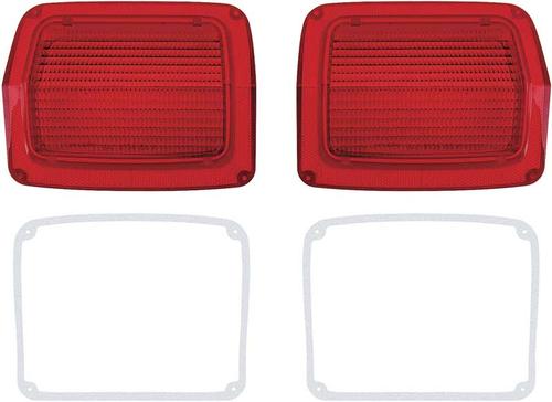 1965 Plymouth Belvedere Tail Lamp Lens; without Trim; Pair