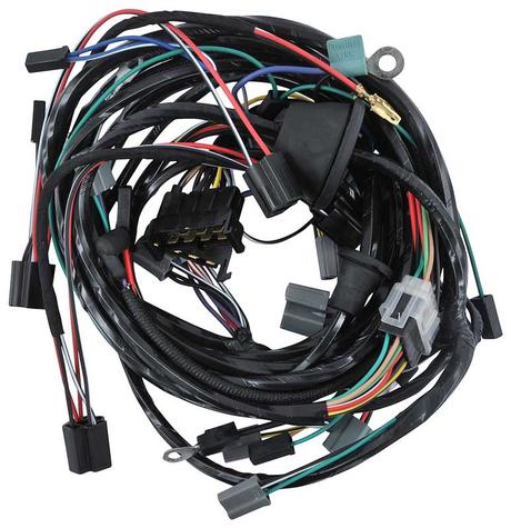 1966 Dodge Charger; Engine and Front Light Wiring Harness; V8; Except HEMI